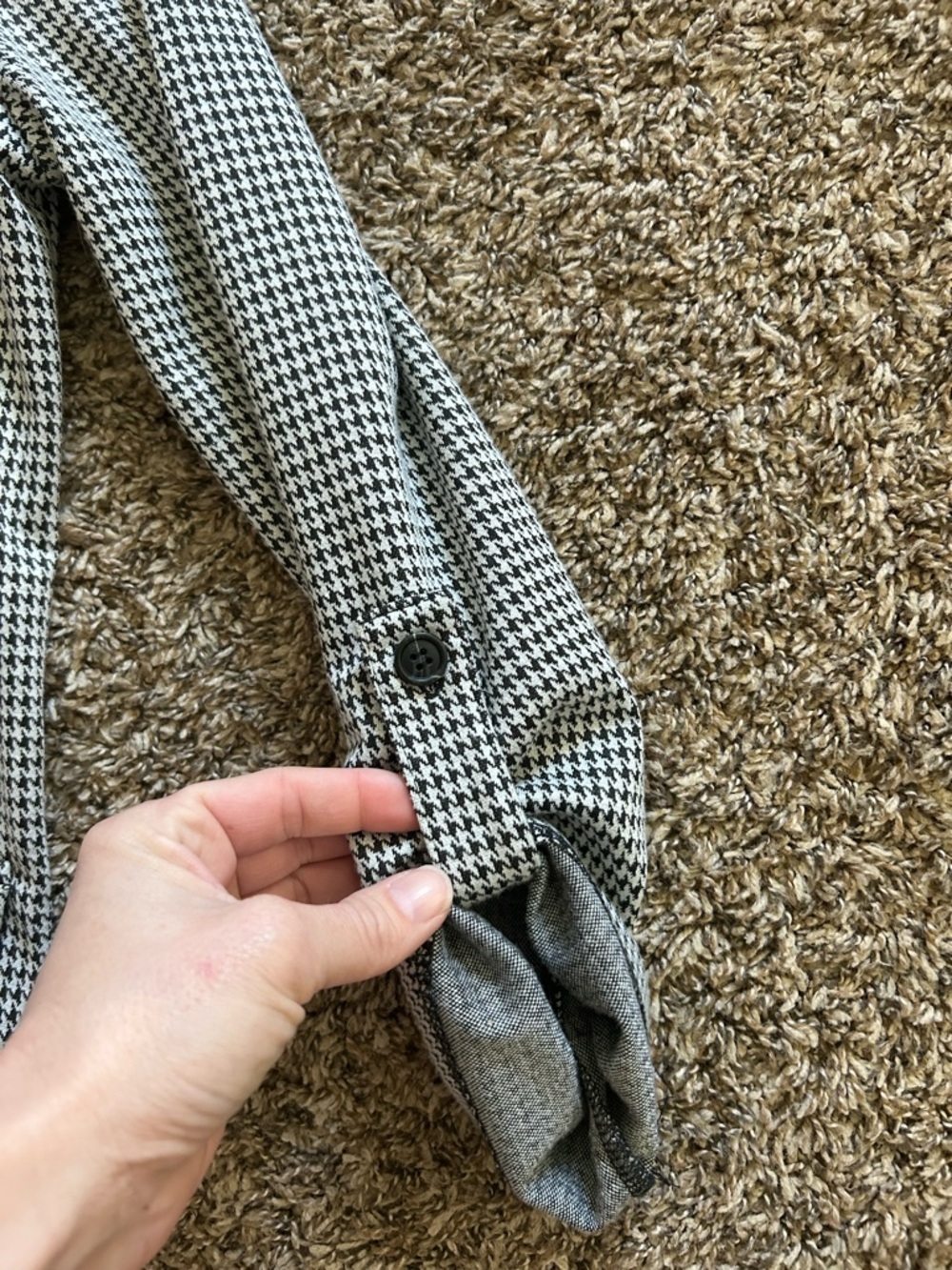 Classic Black & White Houndstooth Blazer - Picture 2 of 3